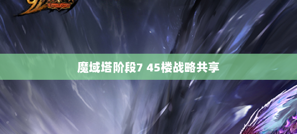 魔域塔阶段7 45楼战略共享